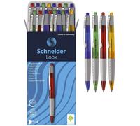 Schneider 135580 Stylo à bille rétractable LOOX 20 pièces avec zone Soft-Grip