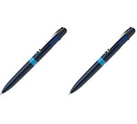 Schneider 138003 Take 4 Stylo à bille 4 couleurs Bleu (Lot de 2)