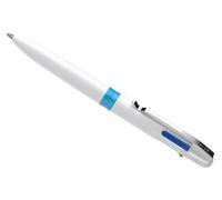 Schneider 138049 Stylo à bille 4 couleurs Take 4 - indélébile, M, blanc