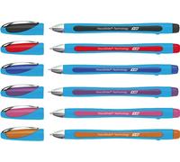 Schneider Schreibgeräte Slider Memo Noir, Bleu, Orange, Rose, Rouge, Violet Stylo à bille Extra-large 6 pièce(s)