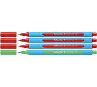 Schneider Pen - Stylo-bille Slider Edge XB - Ensemble correction enseignant, lot de 4 rouge/vert