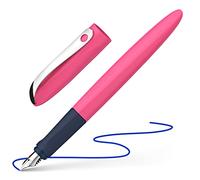 Schneider Optics Stylo plume 162119 Wavy pour droitiers et gauchers, avec plume débutante, rose