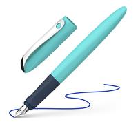 Schneider 162132 Wavy Stylo plume (pour droitiers et gauchers, avec plume débutante), turquoise