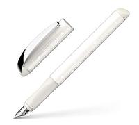 Schneider, 167735 Glam VIP Stylo plume (pour droitiers et gauchers, avec cartouche d'encre bleu roi) ivoire, 1 pièce