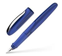 Schneider 168415 Ray Stylo plume pour gaucher, avec cartouche d'encre standard bleu roi, bleu spatial