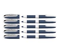 Schneider 183701 One Change Roller (couleur d'encre: noir, épaisseur de trait: 0,6 mm, pour droitiers et gauchers) 5 pièces