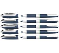 Schneider 183704 One Change Roller (couleur d'encre: vert, épaisseur de trait: 0,6 mm, pour droitiers et gauchers) 5 pièces