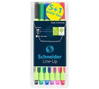 Schneider 187912 Étui 6 x Fineliner de Line Up 04, 5 + 1 d'action