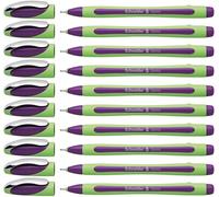 Schneider 190008 Fineliner Xpress Lot de 10 stylos à pointe fine Violet | Trait 0,8 mm, encre indélébile, prise en main ergonomique