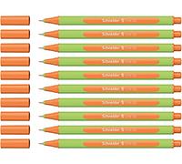 Schneider 191006 Fineliner Line Up (épaisseur de trait 0,4 mm, en plastique biosourcé) tango-orange, Lot de 10