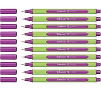 Schneider 191020 Fineliner Line Up (épaisseur de trait 0,4 mm, en plastique biosourcé) électrique-violet, Lot de 10