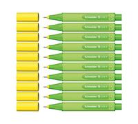 Schneider 191201 Fineliner de Link- it, Lot de 10, feutres de coloriage Marqueur pointe fine Standard golden-yellow
