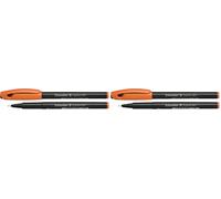 Schneider 196706 Stylo-feutre Pointe fine et précise 0,4 mm Orange (Lot de 2)