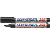 Schneider 293 Lot de 10 marqueurs pour tableau blanc ou tableau de conférence Noir