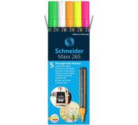 Schneider 50-126595 5 pièces Maxx 265 marqueur craie couleurs assorties 2,0 - 3,0 mm