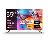 SCHNEIDER - 55A2 - TV LED 4K UHD 55""(139cm) - Smart Vidaa - 3840 x 2160 pix 4K UHD - Dolby audio - Netflix - Youtube