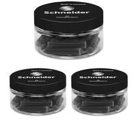 Schneider 6701 Cartouches d'encre (cartouches standard pour stylos), non effaçable, noir, 30 pièces (Lot de 3)