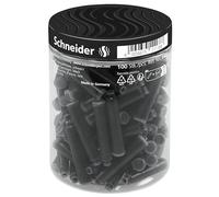 Schneider Optics Cartouches d'encre stylo-plume 6801 - standard non effaçables, Lot de 100 Noir