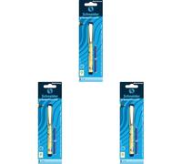SCHNEIDER 78739 Blister avec 1 roller avec grip caoutchouté + 2 cartouches d'encre bleu royal (modèle aléatoire) (Lot de 3)