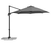 Schneider 793-15 Parasol Rhodos Blacklight, Env. 300 cm Ø, Rond, Anthracite, 356 x 300 x 255 cm