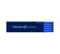 SCHNEIDER Lot de 2 Recharges pour roller Topball 850 Pointe Conique Moyenne 05 Bleu