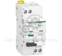Schneider A9DF3640 Acti9 iCV40 RCBO, 1P+N, 40A, C Curve, 6000A, 30mA, type A-SI