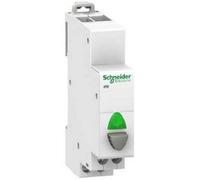 Schneider A9E18036 - Acti9 iPB bouton-poussoir lumineux 1 NO gris + voyant vert