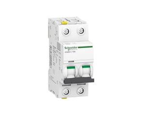 Schneider A9F04210 Disjoncteur iC60N, 2P, 10A, C caractéristiques, Blanc