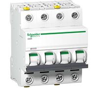 Schneider A9F04420 Disjoncteur iC60N, 4P, 20 A, caractéristiques C