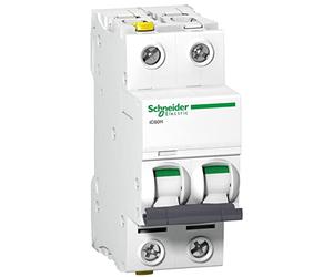 Schneider A9F07204 Disjoncteur iC60H, 2P, 4A, C Les caractéristiques