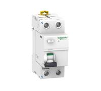 Schneider Disjoncteur à courant résiduel A9R44263 IID 2P 63 A 300 mAh AC Blanc