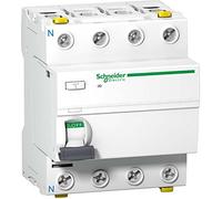 Schneider A9Z31440 Disjoncteur Différentiel IId, 4P, 40 A, 30 Ma, Type A, Si