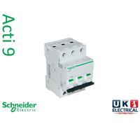 Schneider Acti 9 iC60H 6A 10A 16A 20A 32A 40A 50A 63A Type B C D 3P MCB 3 Phase