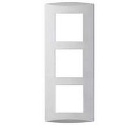 Schneider ALB81371 - Plaque Design 3 postes horizontale/Verticale Alvaïs blanc