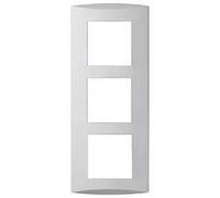 SCHNEIDER ALB81371 - Plaque Design 3 postes horizontale/verticale Alvaïs blanc