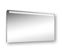 Schneider ARANGA miroir lumineux LED, avec miroir chauffant, sans prise de courant, 1315x48x700mm, bandeau lumineux en haut, blanc, 160.730.01.0001, Exécution: Corps blanc/3000K