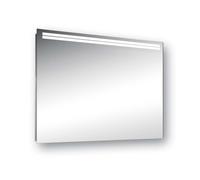 Schneider ARANGA miroir lumineux LED, sans prise de courant, 815x48x700mm, bandeau lumineux en haut, blanc, 160.280.01.0001, Exécution: Corps blanc/3000K