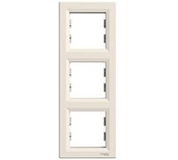 Schneider Asfora Triple Cadre vertical crème EPH5810323
