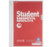 Schneider Baier &college Bloc Étudiant À Spirale, 4 Pièces, 70 G/M ² Format A4, Quadrillé, 80[L806]