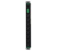 Schneider Basic - Unité de distribution secteur (rack-montable) - horizontal - CA 200-240 V - 3.7 kW - monophasé - entrée : IEC 60320 C20 - connecteurs de sortie : 8 (IEC 60320 C13 10A) - 1U - 2 m cor