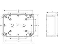 Schneider Boîte ABS NSYTBS342916H - Montée au mur, vis plastique neuves