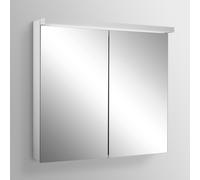 Schneider BORDO TW Armoire de toilette avec éclairage LED, 2 portes, 99,5x72,6x17,8cm, 188.100.02.50, Exécution: norme UE/corps argent anodisÃ©