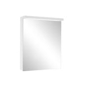 Schneider BORDO TW Armoire de toilette avec éclairage LED, 1 porte butoir réversible, prise à droite, 59,5x72,6x17,8cm, 188.062.01.50, Exécution: norme CH/corps argent anodisé