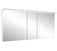 Schneider BORDO TW Armoire de toilette avec éclairage LED, 3 portes, 149,5x72,6x17,8cm, 188.150.02.50, Exécution: norme UE/corps argent anodisÃ©