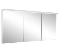 Schneider BORDO TW Armoire de toilette avec éclairage LED, 3 portes de même taille, 149,5x72,6x17,8cm, 188.151.01.50, Exécution: norme CH/corps argent anodisé