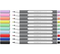 Schneider Brushpen Paint-It 070 Lot de 10 stylos pinceaux de qualité supérieure avec pointe flexible et couleurs vives pour la calligraphie, le lettrage à la main et plus encore