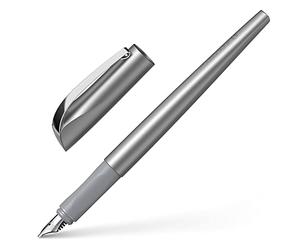 Schneider Callissima Stylo plume 1,5 mm, Anthracite | Épaisseur de trait 1,5 mm, rechargeable, prise en main ergonomique, droitiers et gauchers, lettering et calligraphie