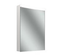 Schneider CARE LED armoire de toilette, 595x867mm, charnière de porte à gauche, éclairage en haut, prise de courant en bas à droite à lintérieur, avec distributeur, 193.063.01.0201, Exécution: norme C