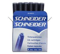Schneider Cartouches d'encre, bleu, contenu : 6 pièces