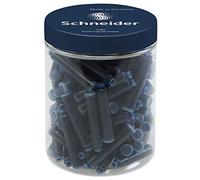 Schneider Cartouches d'encre pour stylo plume 6823 – non effaçables – Lot de 100, Bleu minuit